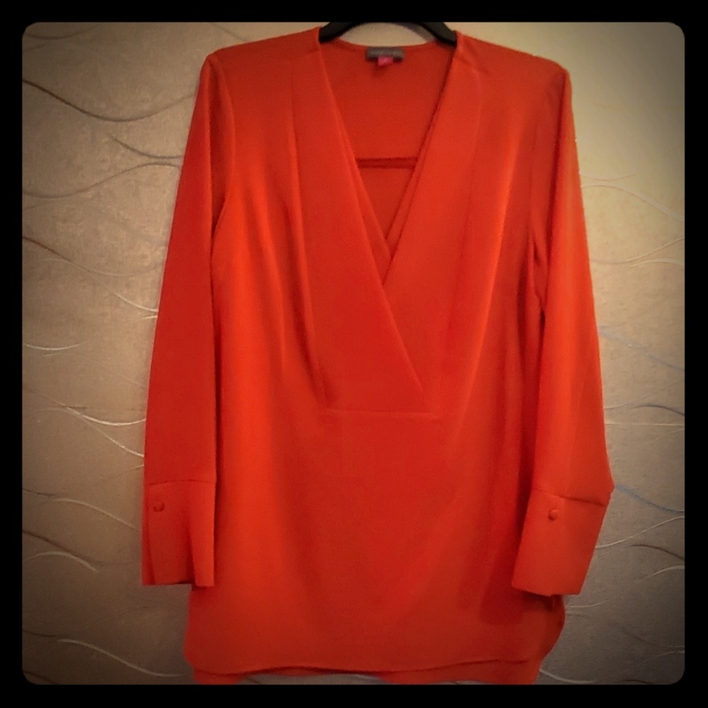 Fall orange blouse